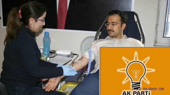 AK Parti İl Başkanı Tanrıver’den Kan Bağışı.