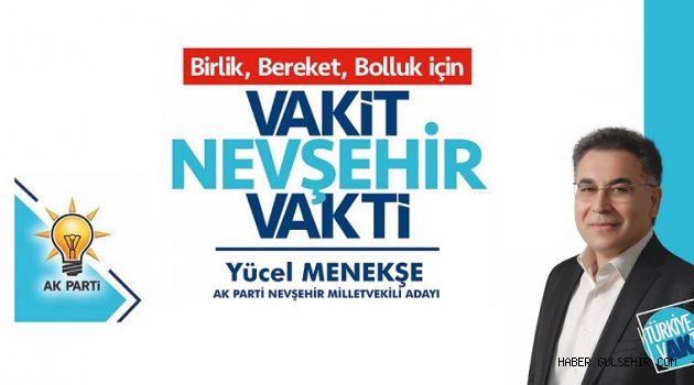 AK Parti Milletvekili Adayı Menekşe, “ Recep Tayyip Erdoğan’a AK Parti’ye Vefa Borcumuzu Ödeyelim”