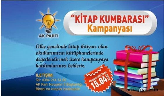 AK Parti Nevşehir’de  “Kitap Kumbarası” kampanyası başlattı.