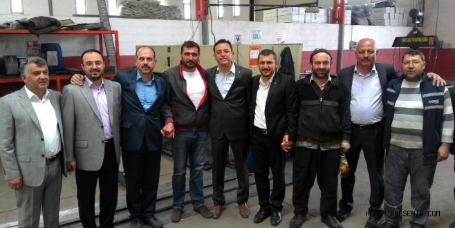 AK Parti Nevşehir Milletvekili Adayları, Özel Organize Sanayi Bölgesini Gezdi.