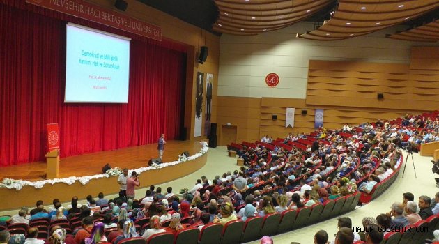 Nevşehir Valisi İlhami Aktaş, “Demokrasilerde Katılım, Hak ve Sorumluluk” konulu konferansa katıldı.