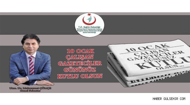 Genel Sekreter Çömçe'den 10 Ocak Çalışan Gazeteciler Günü Mesajı