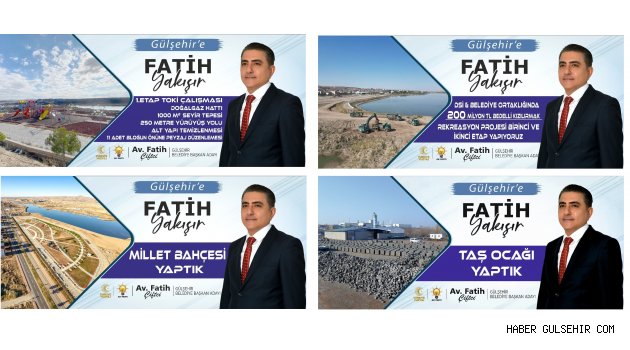 Gülşehir Belediye Başkanı, Fatih Çiftçi; Yaptığımız projeler