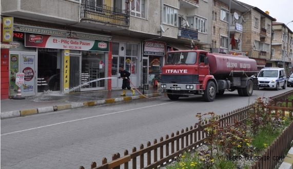 Gülşehir'de Caddeler Yıkanarak; Arındırıldı.