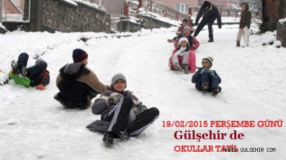 Gülşehir de Perşembe Günü Okullar Tatil