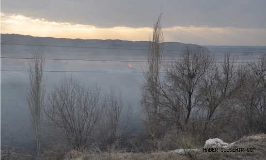 Gülşehir'deki Yangın Korkuttu