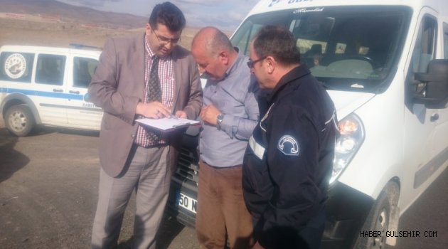 Gülşehir Denetim Komisyonu Tarafından Taşıma Servisleri Denetlendi