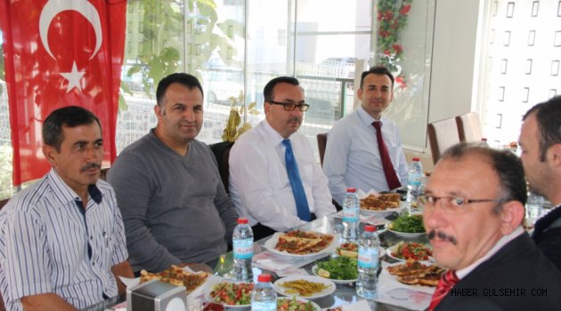 Gülşehir İlçe milli eğitim şube müdürü Fatih TEPESU'ya veda yemeği