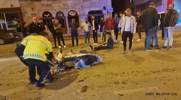 Gülşehir'de Motosiklet Kazası. 1 Yaralı!