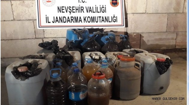 Nevşehir İl Jandarma Komutanlığından sahte içki Operasyonu.