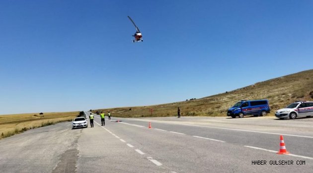Nevşehir İlçelerinde Cayrokopterli Trafik Denetimi