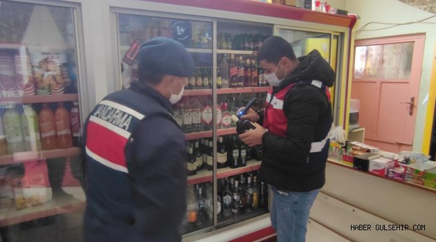 Nevşehir Jandarması Kaçak İçki Kontrolü Yaptı.