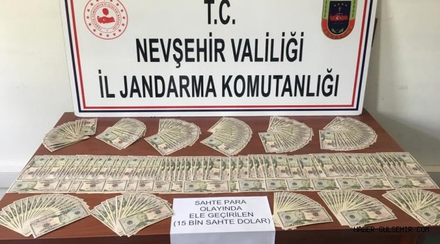 Nevşehir Jandarmasından Sahte Dolar Operasyonu