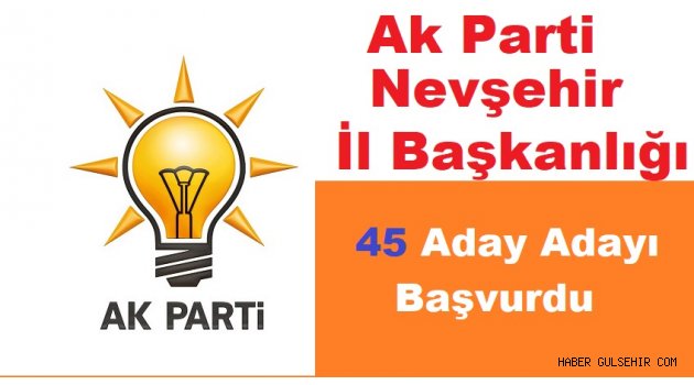 Nevşehir'de 45 Kişi Belediye Başkan Aday Adaylığına Başvurdu.