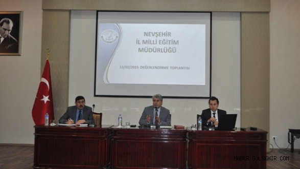 Nevşehirde Okulların Durumları Konusunda Değerlendirilme Toplantısı Yapıldı.