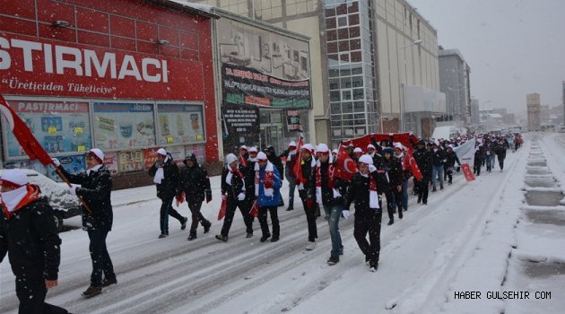 Nevşehir'de Sarıkamış Şehitlerini Anma Yürüyüşü Yapıldı.