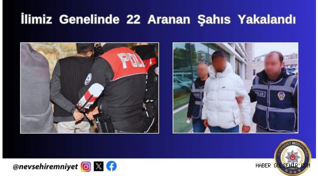Nevşehir'de Yakalanan 22 kişiden 11'i Tutuklandı.