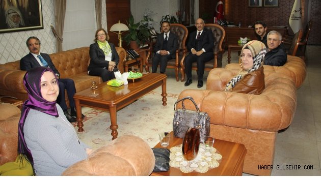 Nevşehir'e gelen heyet, Nevşehir Valisi İlhami Aktaş’ı ziyaret etti.