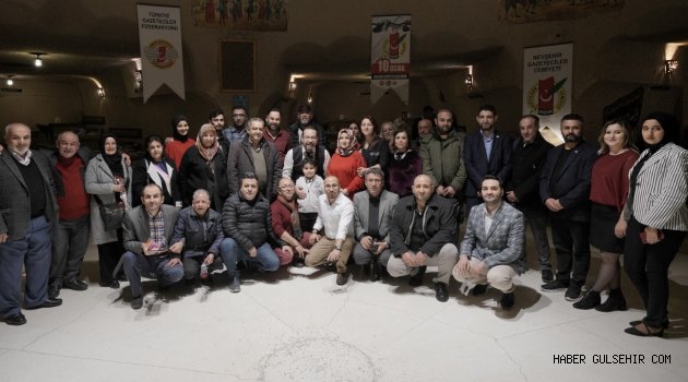 Nevşehirli Gazeteciler Türk gecesinde doyasıya eğlendi 