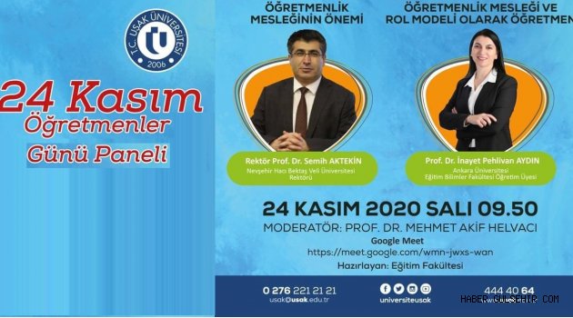 NEVÜ Rektörü Prof. Dr. Semih Aktekin “24 Kasım Öğretmenler Günü” Paneline Katılacak