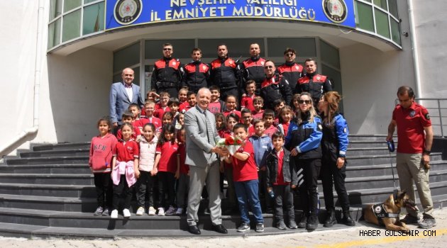 Öğrencilerden Loğoğlu'na Polis Haftası Ziyareti.