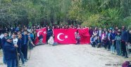  Gülşehir Şehit Hamide Sibel Çetinkaya Anadolu Lisesi Öğrencilerinden Cumhuriyet temalı doğa Yürüyüşü
