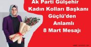Ak Parti Gülşehir Kadın Kolları Başkanı Güçlü'den Anlamlı 8 Mart Mesajı