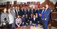 AK Parti Gençlik Kolları Yöneticilerinden Ünver'e Nezaket Ziyareti.