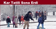 Nevşehir İl Geneli'nde Kar Tatili Sona Erdi.