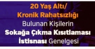 Nevşehir Valiliğinden 20 Yaş Altı Vatandaşlar/Kişilerin Sokağa Çıkma Kısıtlaması Açıklaması.