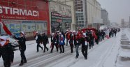Nevşehir'de Sarıkamış Şehitlerini Anma Yürüyüşü Yapıldı.