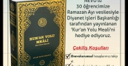 NEVÜ’den Öğrencilere “Ramazan Ayı”na Özel “Kur’an Yolu Meali” Hediyesi