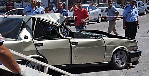 Gülşehir'de Meydana Gelen Kazada Facia Ucuz Atlatıldı. Detaylı Fotoğraflar