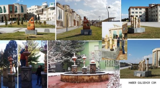 9. UAUSS Avanos ‘Uygulamalı Dış Mekân Seramikleri’ Yerleştiriliyor