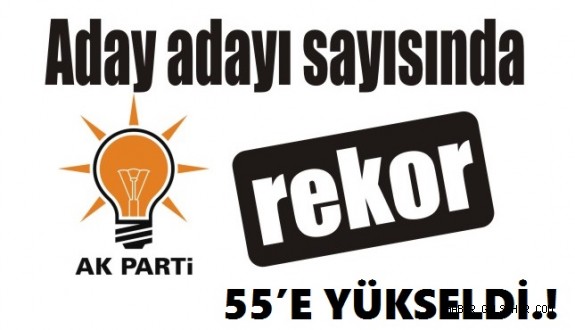 AK PARTİ’DE MİLLETVEKİLİ ADAY ADAYI SAYISI 55’E YÜKSELDİ