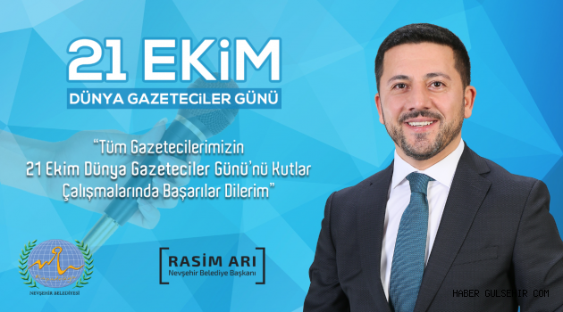 BELEDİYE BAŞKANI RASİM ARI’NIN ‘DÜNYA GAZETECİLER GÜNÜ’ MESAJI