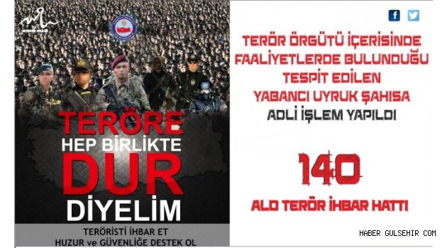 DEAŞ Terör Örgütü Üyesi Nevşehir Polisi Tarafından Yakalandı.