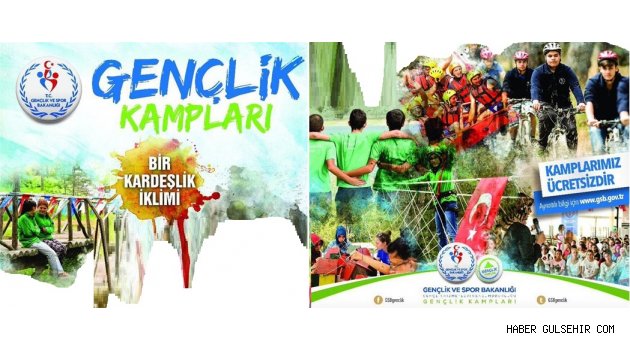 Gençlik Hizmetleri Genel Müdürlüğünce Gençlik Kampları Düzenlenecek.