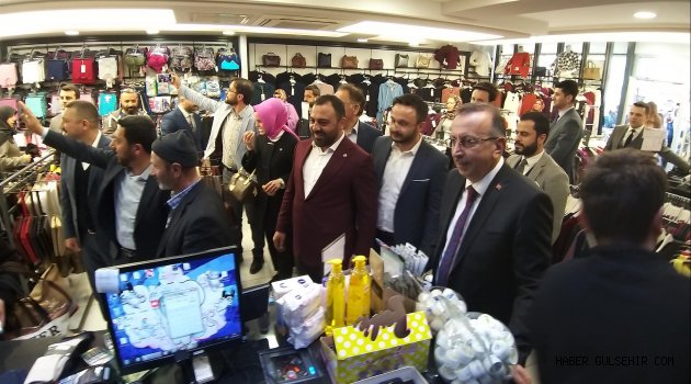 GENÇLİK VE SPOR BAKAN YARDIMCISI YERLİKAYA ESNAFLARI ZİYARET ETTİ