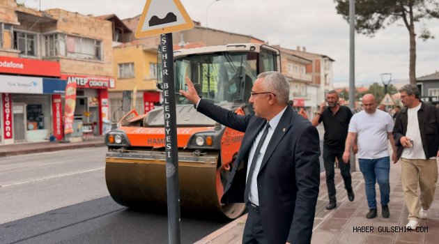 Gülşehir’de Caddeler Sıcak Asfaltla Yenileniyor