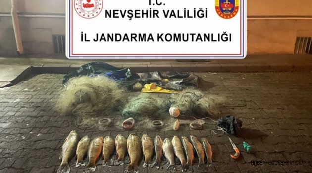 Gülşehir'de Yasak Yöntemli Balık Avına Ceza
