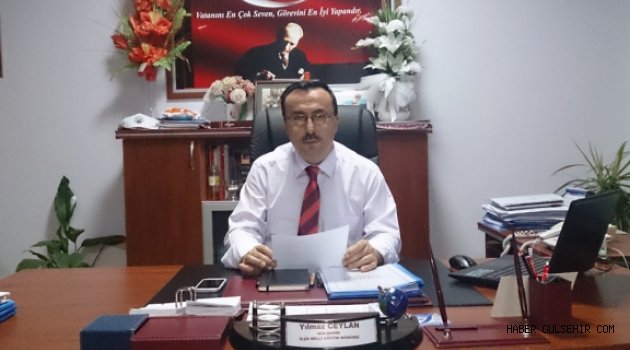 İlçe Milli Eğitim Müdürü CEYLAN'ndan 2015-2016 Eğitim ve Öğretim Yıl Sonu Mesajı.