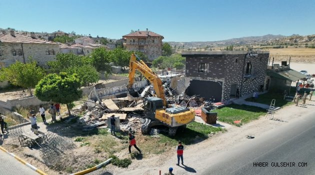 Kapadokya Alan Başkanlığı Kaçak Yapılaşmayla Mücadelesine Devam Ediyor