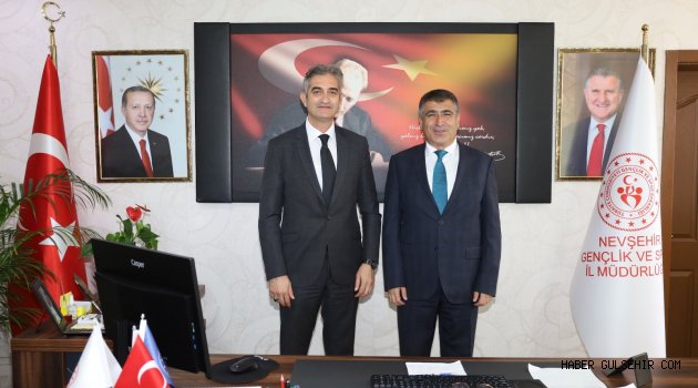 NEVÜ Rektörü Prof. Dr. Semih Aktekin’den Nevşehir Gençlik ve Spor İl Müdürü Keskin’e Ziyaret