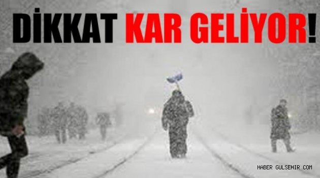 METEOROLOJİK UYARI!