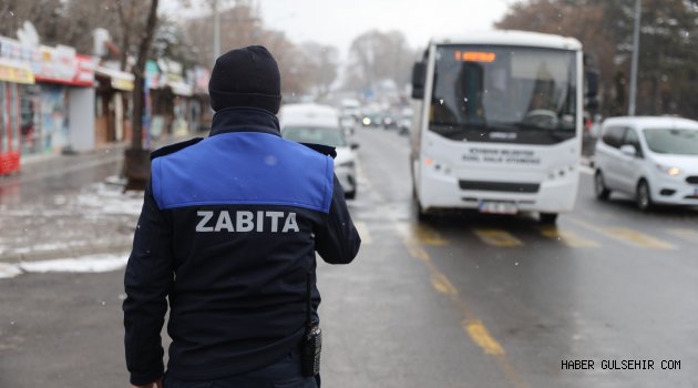 Nevşehir’de Özel Halk Otobüsleri Denetleniyor