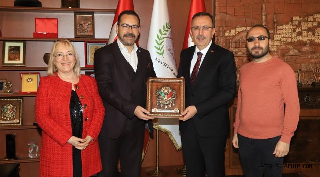 Nevşehir Gazeteciler Cemiyeti Yönetiminden Seçen'e Veda Ziyareti