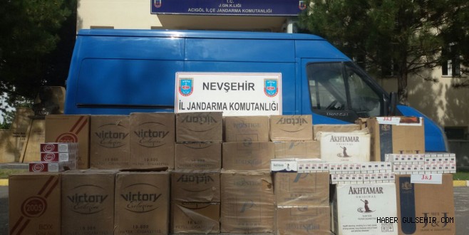 Nevşehir İl Jandarma Komutanlığından Kaçak Siğara Operasyonu