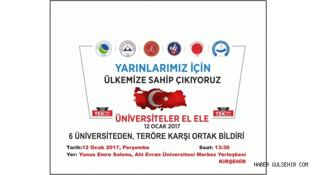 Nevşehir Üniversitesi Senato Bildirimi.