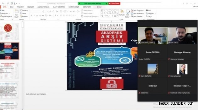 NEVÜ Sosyal Bilimler Enstitüsü Öğrencilerine Yönelik Açık Erişim Sistemleri Eğitimi Düzenlendi